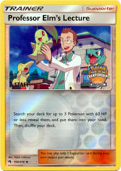 Professor Elm's Lecture 188/214 Reverse Holo STAFF Stamp Promo - 2018 Regional Championships